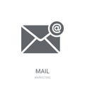 Mail icon. Trendy Mail logo concept on white background from Mar Royalty Free Stock Photo