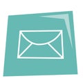 mail icon. Vector illustration decorative design Royalty Free Stock Photo