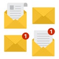 Mail icon. Vector illustration Royalty Free Stock Photo