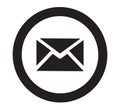 Mail Icon Vector Isolated on White Background Royalty Free Stock Photo