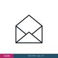 Mail Icon Vector Logo Design Template. Envelope Icon. Royalty Free Stock Photo