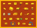 27 mail icons - Hand drawn coloured vector graphics Royalty Free Stock Photo