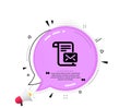 Mail letter icon. Read Message correspondence sign. Vector