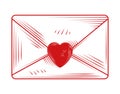 mail love doodle