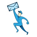 Mail Man Royalty Free Stock Photo