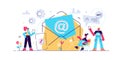 Email marketing, Internet chatting Royalty Free Stock Photo