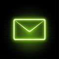 Mail neon symbol Royalty Free Stock Photo