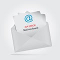 Mail not found, return to sender Royalty Free Stock Photo
