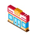 Mail Ofiice Postal Transportation Company isometric icon vector illustration