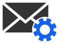 Mail Options Raster Icon Flat Illustration Royalty Free Stock Photo