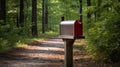 mail package in mailbox Royalty Free Stock Photo