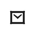 E-mail icon. Letter symbol. Envelope sign Royalty Free Stock Photo