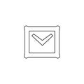 E-mail icon. Letter symbol. Envelope sign Royalty Free Stock Photo