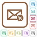Mail preferences simple icons