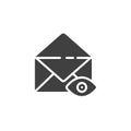 Mail protection vector icon Royalty Free Stock Photo
