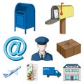 Mail related icon set Royalty Free Stock Photo