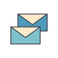 Mail related vector icon