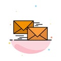 Mail, Reply, Forward, Business, Correspondence, Letter Abstract Flat Color Icon Template