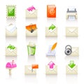 Mail service icons Royalty Free Stock Photo