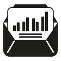 Mail stack icon simple vector. Finance money