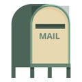 Mail street box icon cartoon vector. Shipment letter