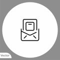 Mail vector icon sign symbol