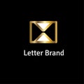 Mail vector logo. Envelope illustration Royalty Free Stock Photo