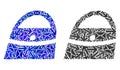 Mail Ways Mosaic Shopping Bag Icons