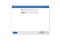 Mail window template. User interface. Mail icon. Website template design. Stock image
