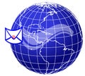 Mail and world globe5