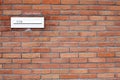 Mailbox in a brick wall