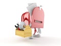 Mailbox character holding toolbox