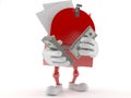 Mailbox character with money Royalty Free Stock Photo