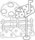 Mailbox coloring page