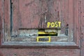 Mailbox at the door Royalty Free Stock Photo