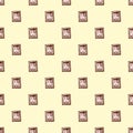 Mailbox engraved seamless pattern. Vintage letterbox in hand drawn style Royalty Free Stock Photo