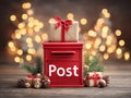 mailbox full of Christmas post Royalty Free Stock Photo