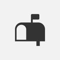 Mailbox Icon In Trendy Style Isolated Background Royalty Free Stock Photo