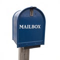 Mailbox isolated on white background Royalty Free Stock Photo