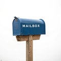 Mailbox isolated on white background Royalty Free Stock Photo