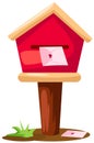 Mailbox with letter