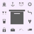 mailbox location icon. signs of pins icons universal set for web and mobile Royalty Free Stock Photo