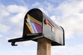 Mailbox and mail Royalty Free Stock Photo