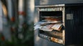 A Mailbox Overflowing with Letters.AI generated image Royalty Free Stock Photo