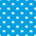 Mailbox pattern seamless blue