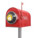 Mailbox protection (clipping path included) Royalty Free Stock Photo