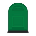 Mailbox vector icon.Cartoon vector icon isolated on white background mailbox. Royalty Free Stock Photo