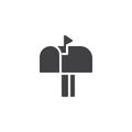 Mailbox vector icon Royalty Free Stock Photo