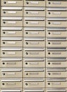 Mailboxes background Royalty Free Stock Photo