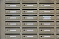 Post boxes of a house of apartments Royalty Free Stock Photo